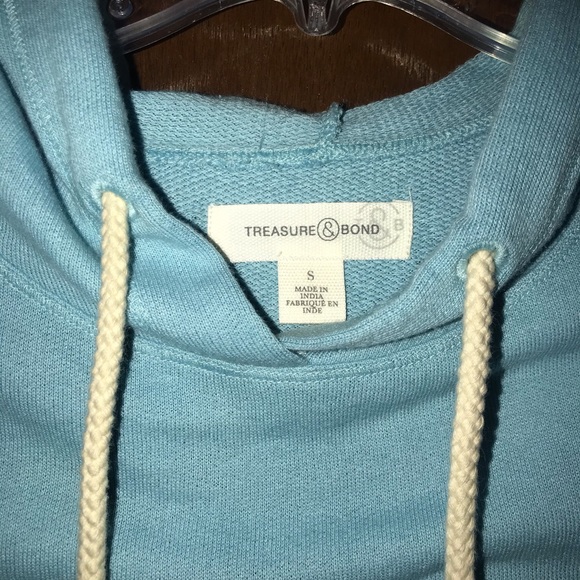Nordstrom Light Blue Lightweight Hoodie - Picture 3 of 4